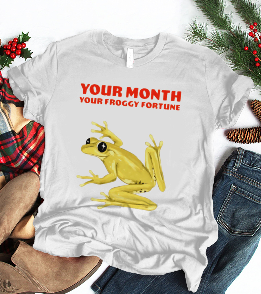 Your Month Your Froggy Fortune Horoscope Frog T-Shirt