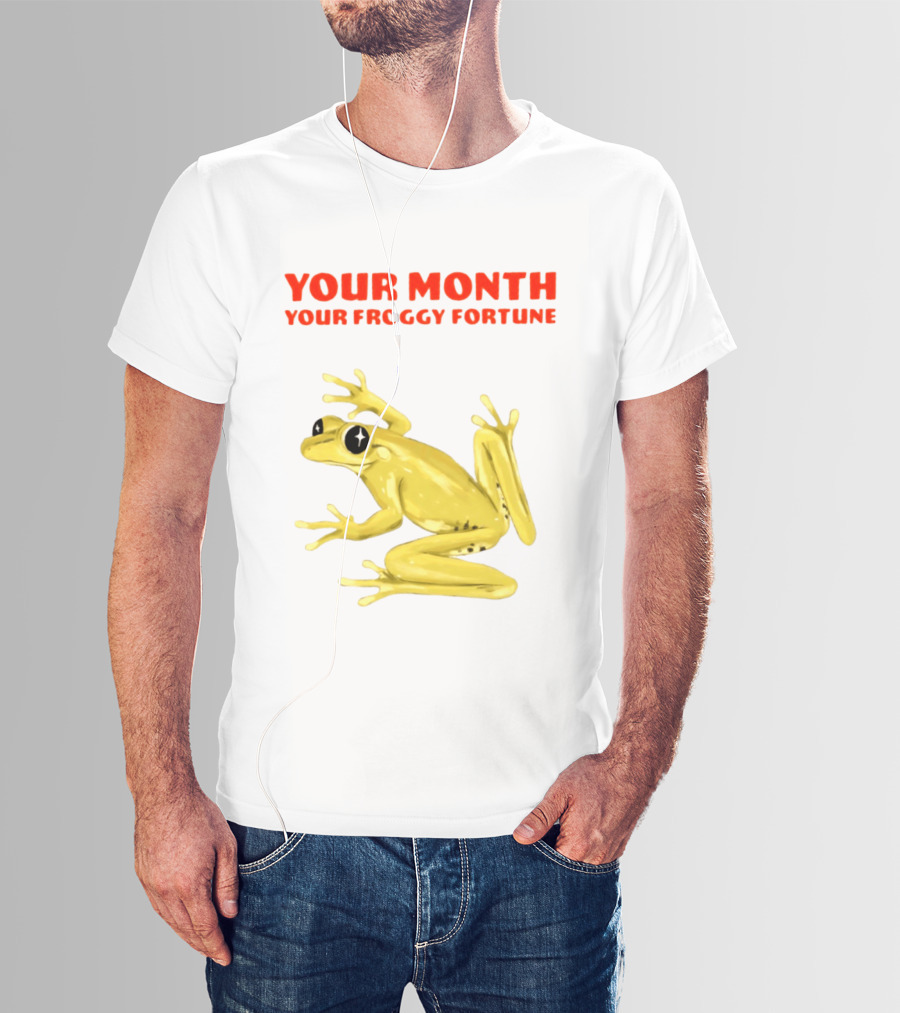 Your Month Your Froggy Fortune Horoscope Frog T-Shirt