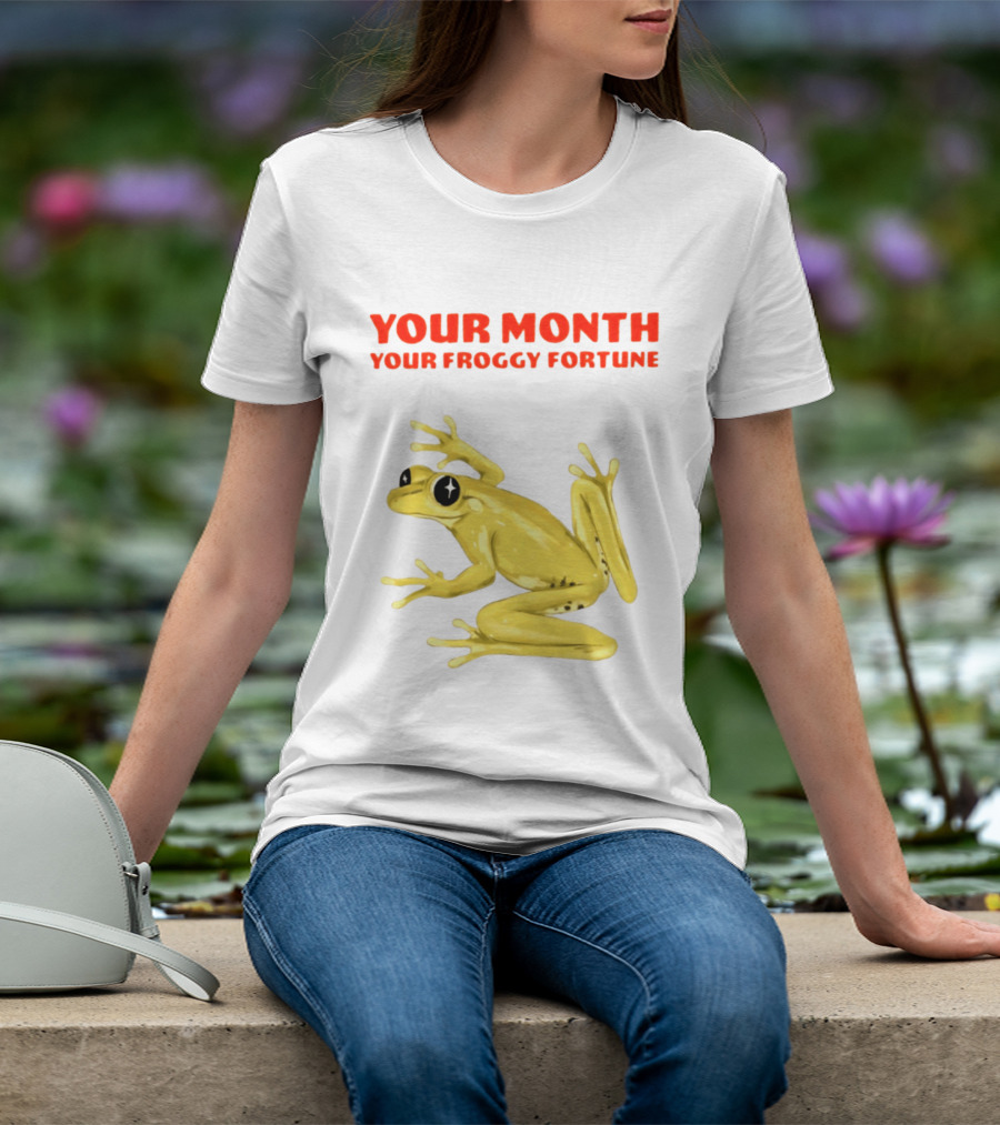 Your Month Your Froggy Fortune Horoscope Frog T-Shirt