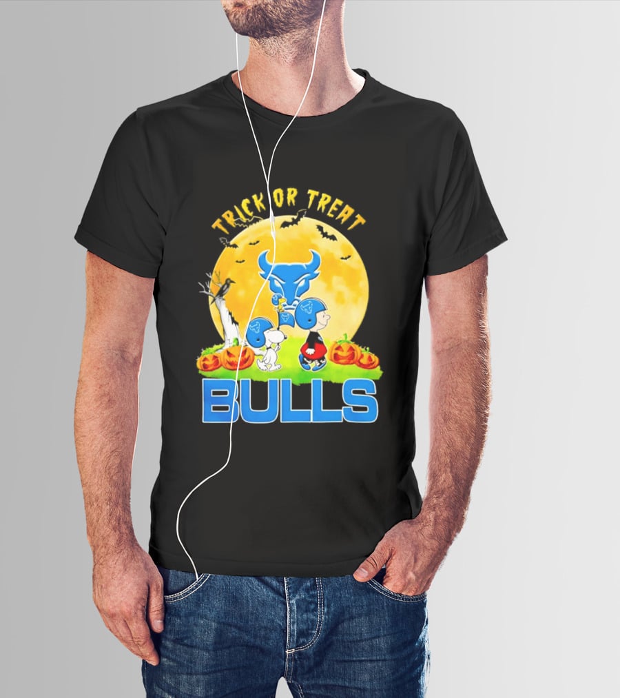 Buffalo Bulls Peanuts Halloween 2026 Trick Or Treat Abbey Road T-Shirt