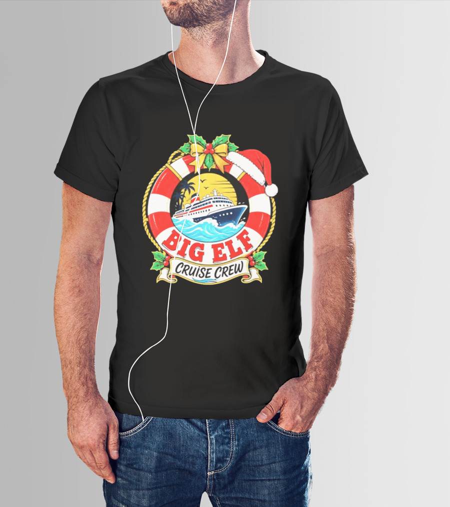 Big Elf Cruise Crew Christmas Vacation T-Shirt