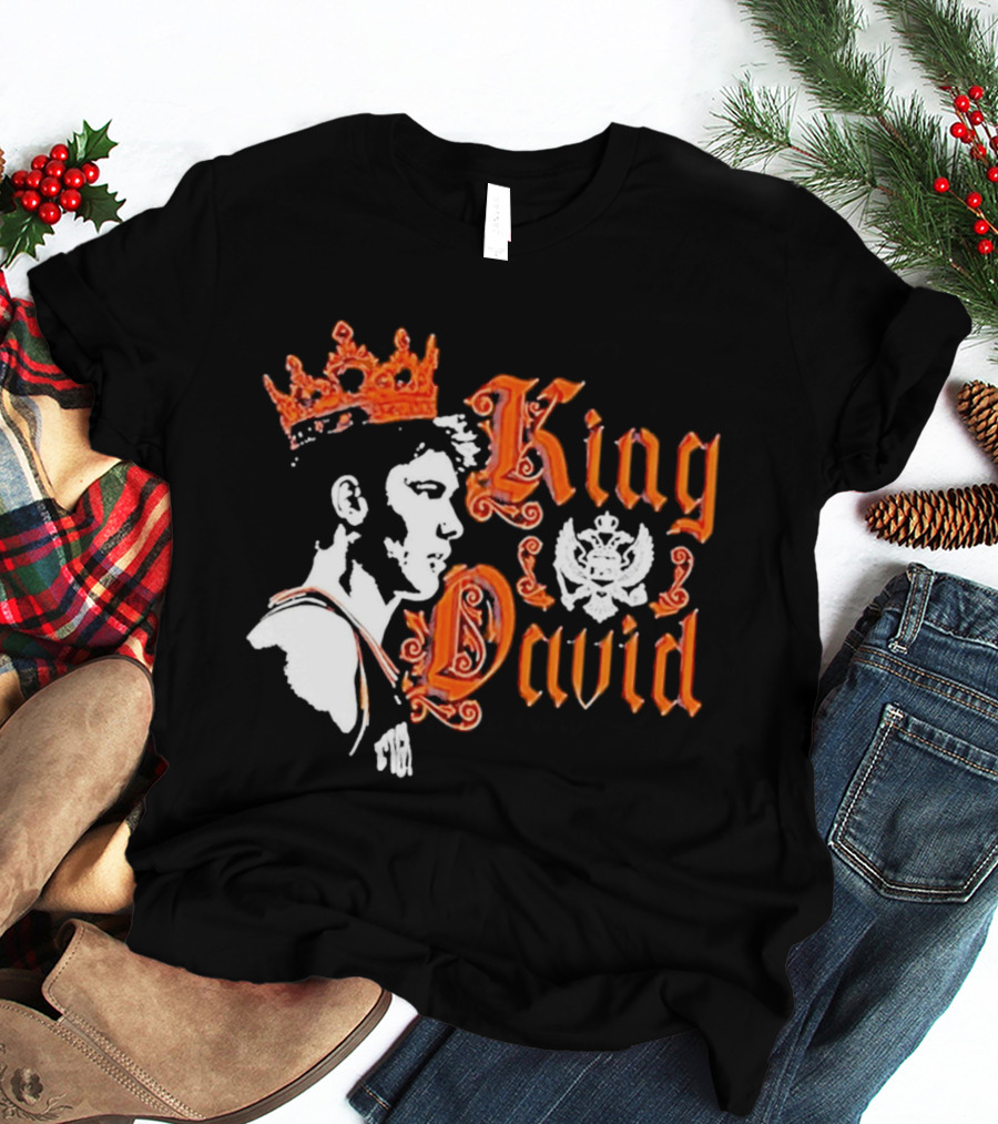 Illinois Fighting Illini Mens Basketball King David Mirkovic T-Shirt