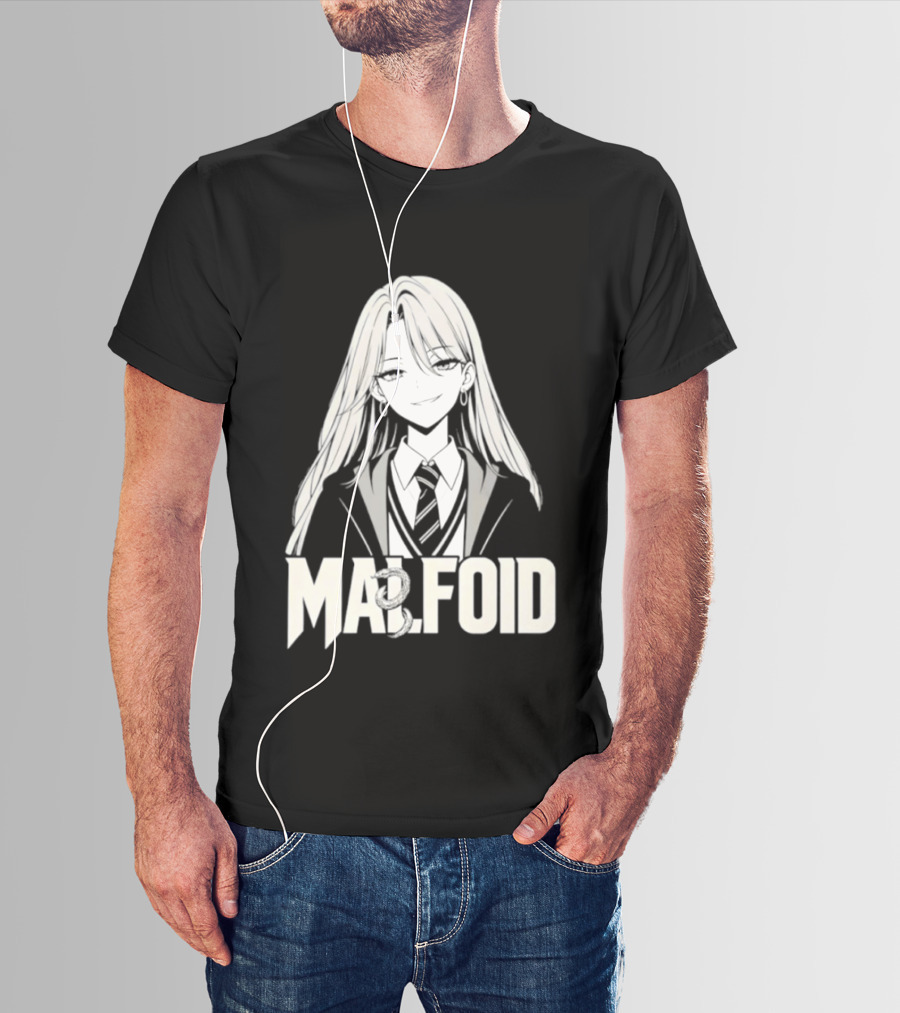 MALFOID Anime Dark Academia Aesthetic T-Shirt