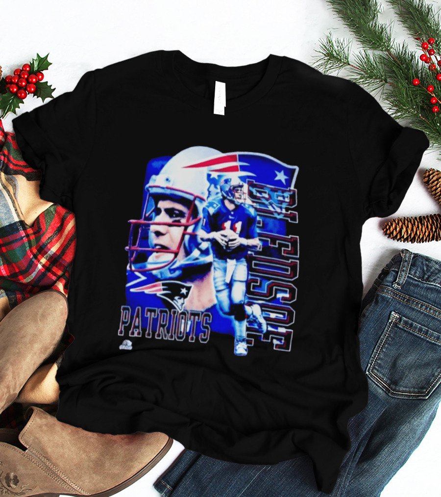 Drew Bledsoe 11 Patriots NFL Quarterback New England Football T-Shirt