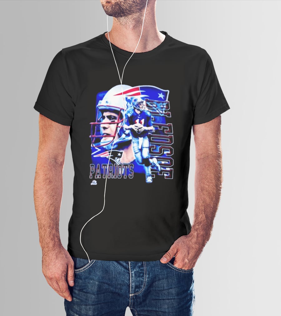 Drew Bledsoe 11 Patriots NFL Quarterback New England Football T-Shirt