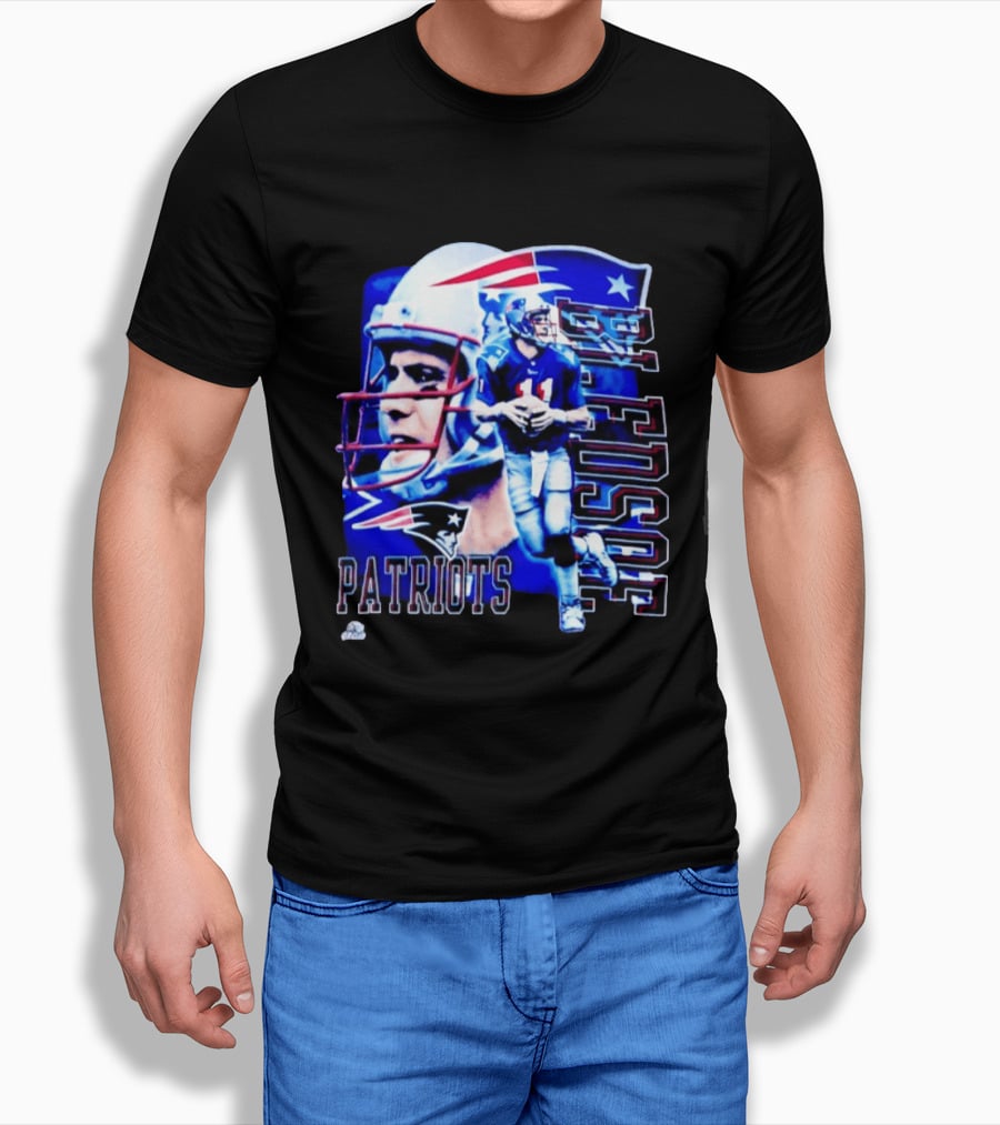 Drew Bledsoe 11 Patriots NFL Quarterback New England Football T-Shirt