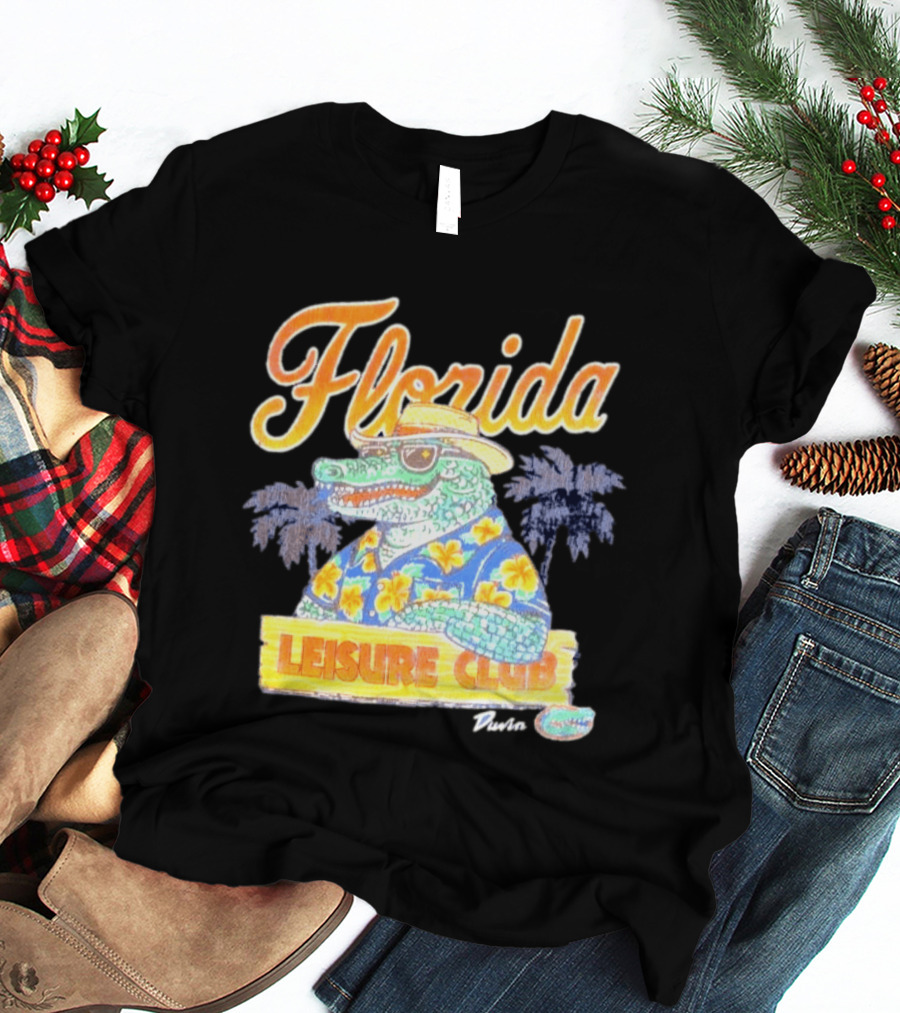 Florida Gators Leisure Club Duvin Co. Vintage Tropical Alligator T-Shirt
