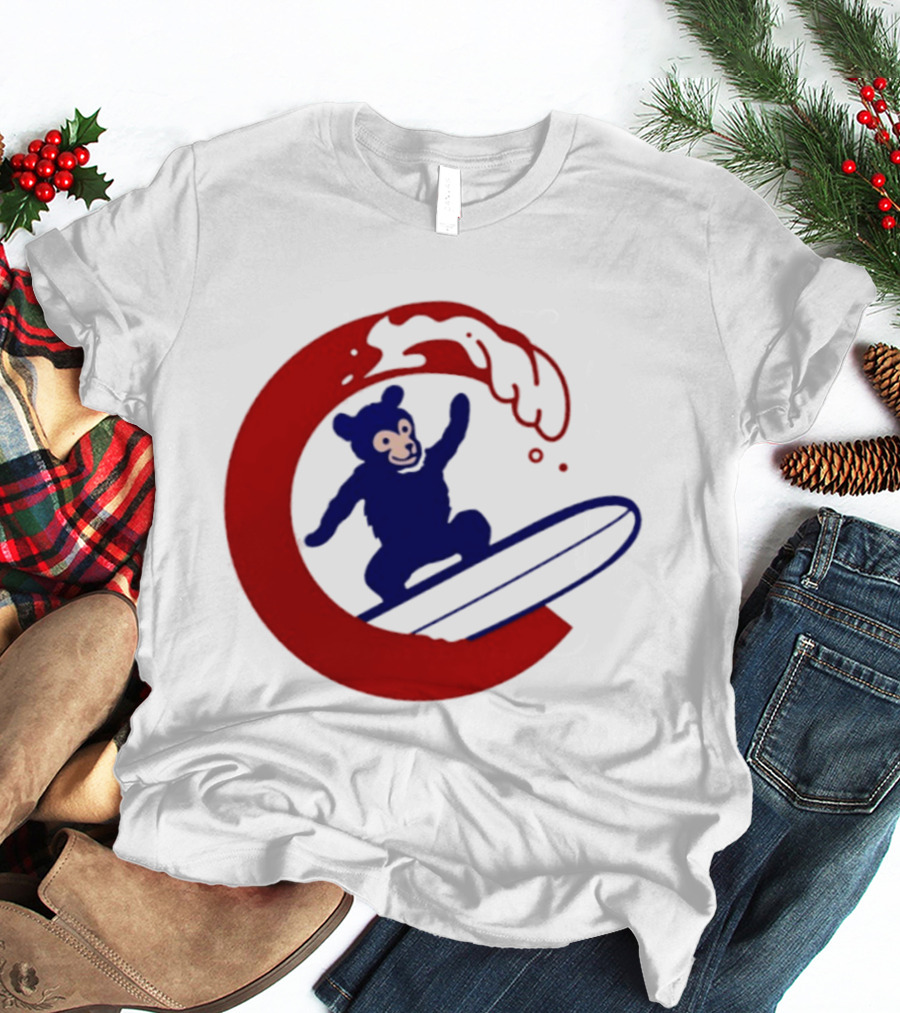 Clark The Cub Surfing Chicago Cubs Baseball 2026 T-Shirt