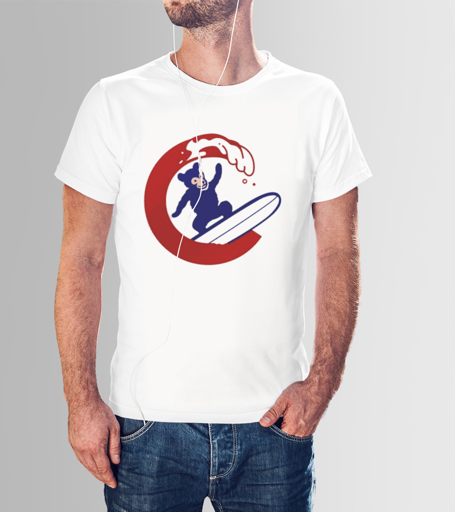 Clark The Cub Surfing Chicago Cubs Baseball 2026 T-Shirt