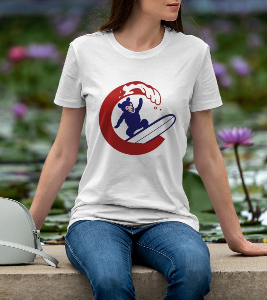 Clark The Cub Surfing Chicago Cubs Baseball 2026 T-Shirt