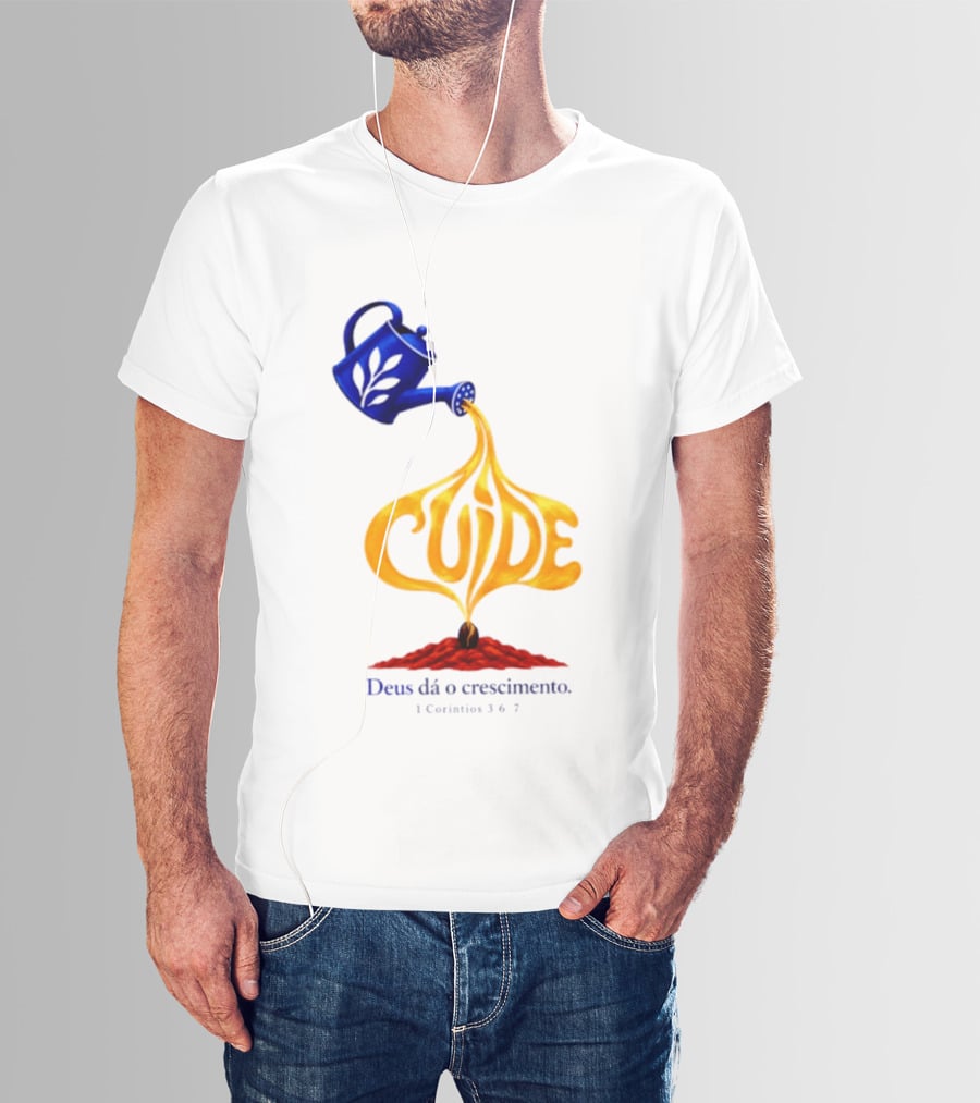 Cuide Deus Dá O Crescimento 1 Coríntios 3 6 7 Watering Can T-Shirt