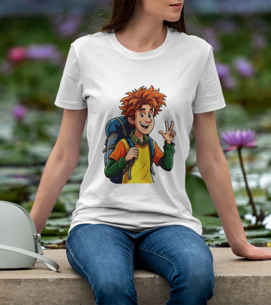 Johnny Hotel Transylvania Cartoon Character Adventure Backpack T-Shirt