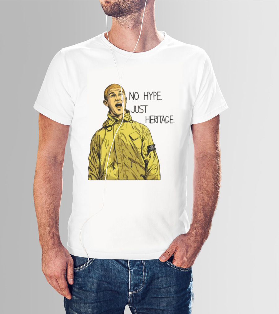 No Hype Just Heritage Ellemme Since 2017 Stone Island Yellow Jacket T-Shirt