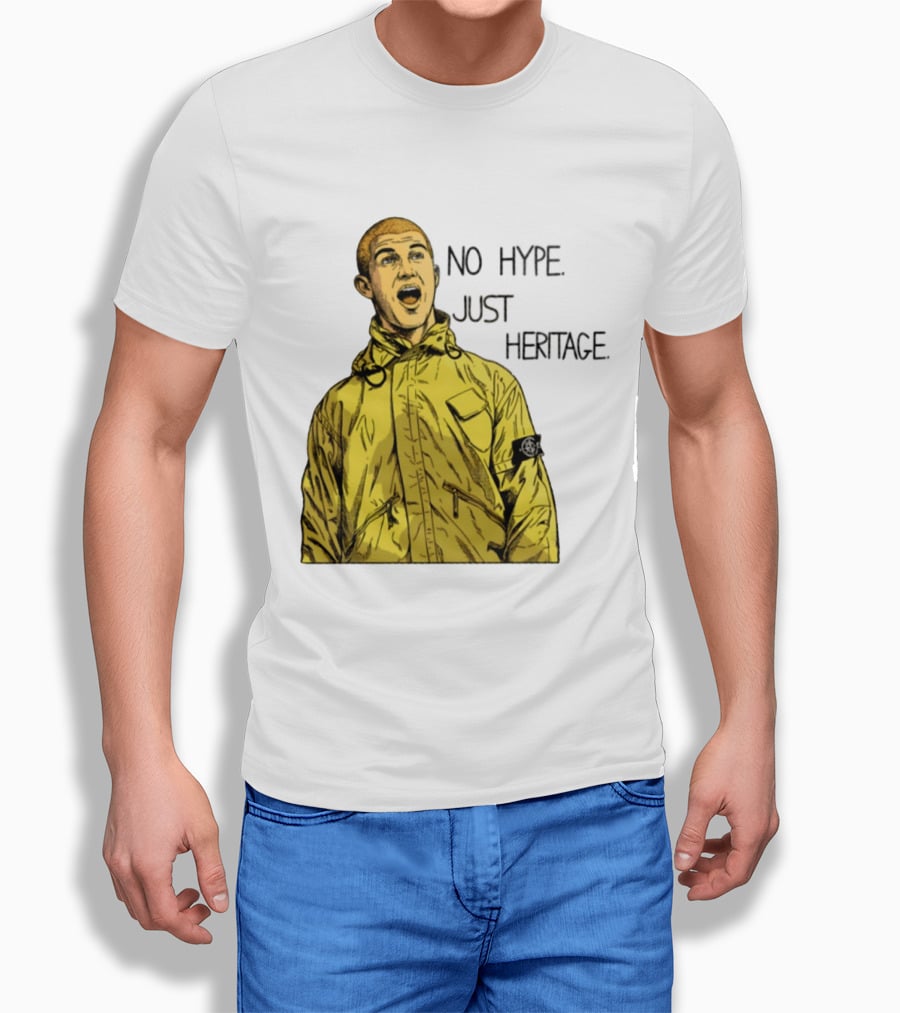 No Hype Just Heritage Ellemme Since 2017 Stone Island Yellow Jacket T-Shirt