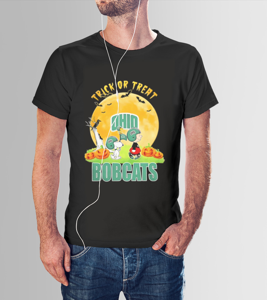 Ohio Bobcats Peanuts Trick Or Treat Halloween 2026 T-Shirt