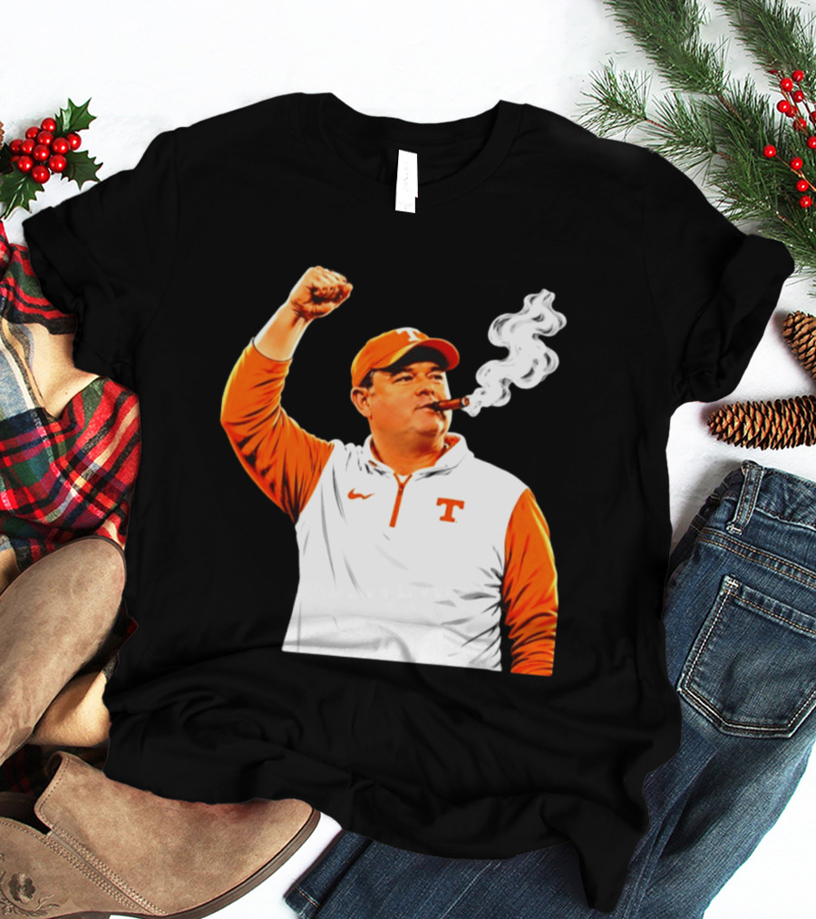 Tennessee Volunteers Josh Heupel Smoke 'Em Cigar Celebration T-Shirt