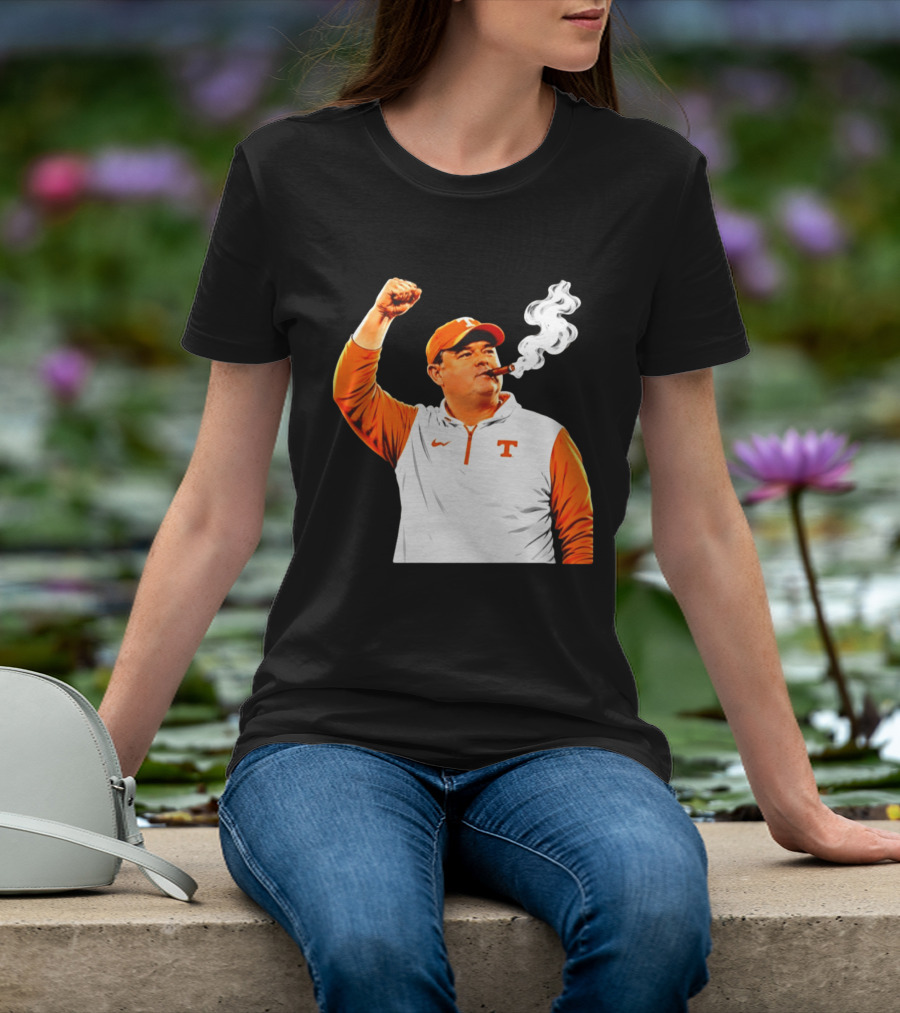 Tennessee Volunteers Josh Heupel Smoke 'Em Cigar Celebration T-Shirt