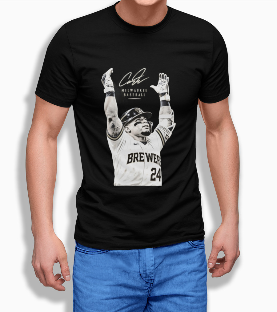 William Contreras Milwaukee Brewers 24 Victory Celebration T-Shirt