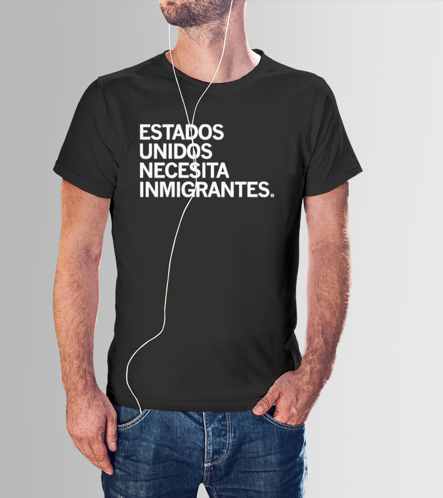 Estados Unidos Necesita Inmigrantes Spanish Jamie Bonkiewicz T-Shirt