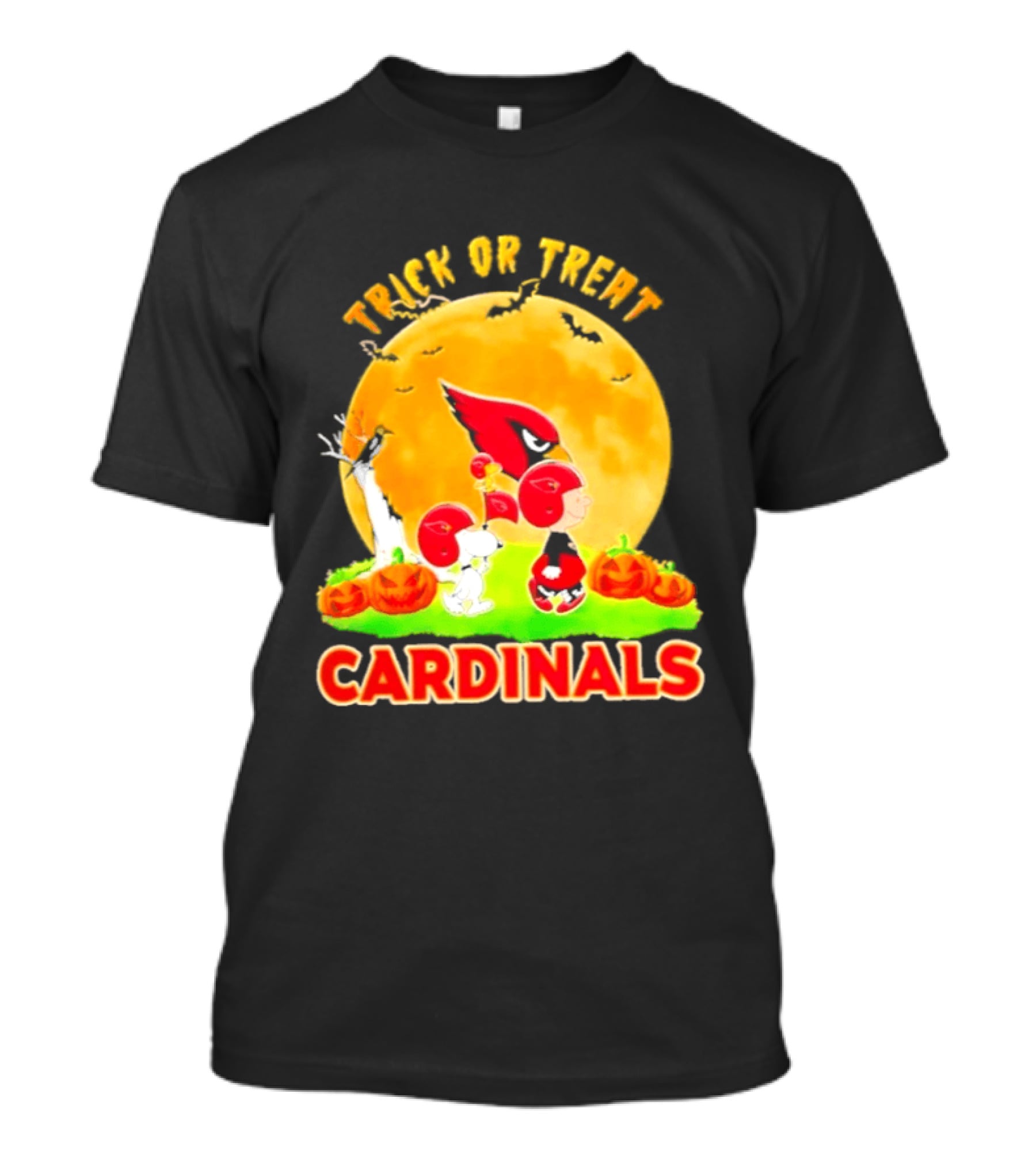 Arizona Cardinals Peanuts Trick Or Treat Halloween 2026 T-Shirt