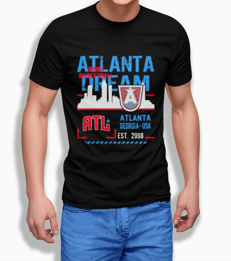 ATL Atlanta Dream Skyline Essentials Est 2008 Georgia USA T-Shirt