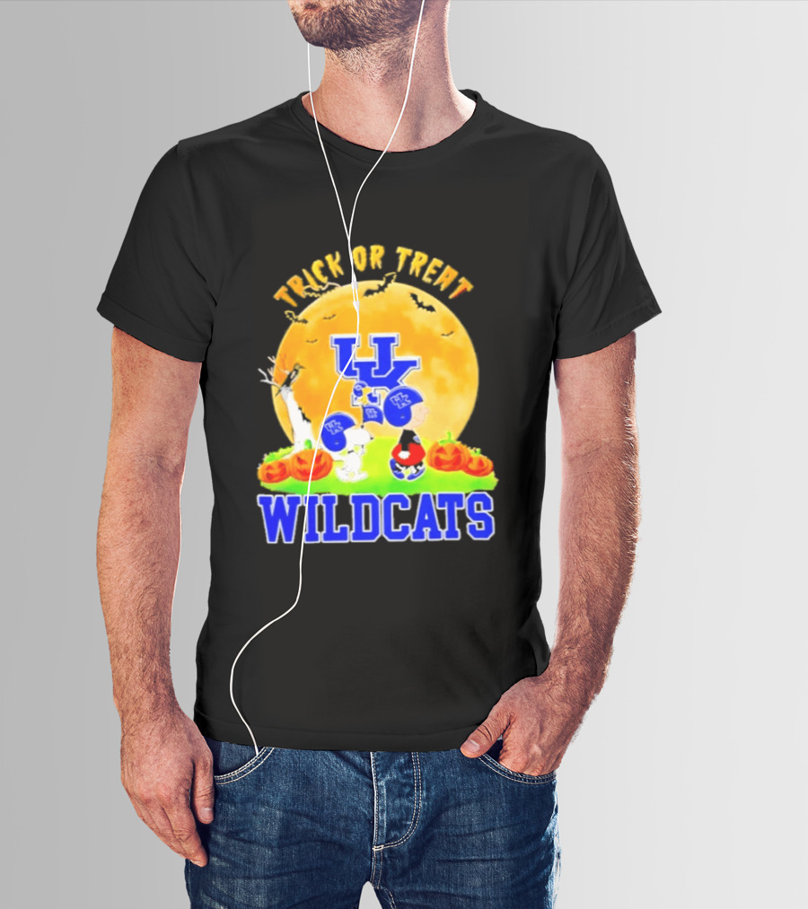 Kentucky Wildcats Peanuts Trick Or Treat Halloween Abbey Road 2026 T-Shirt