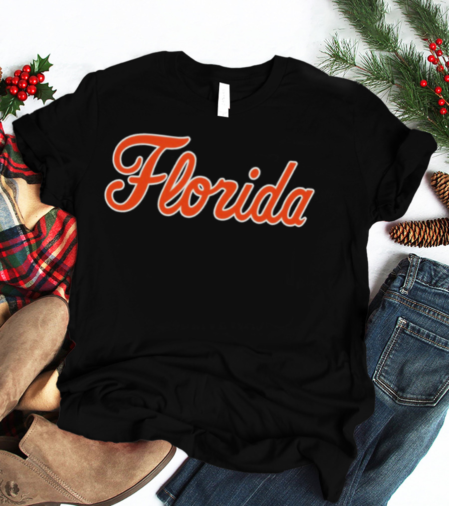 Florida Gators NCAA Football Script Retro Style 2026 T-Shirt