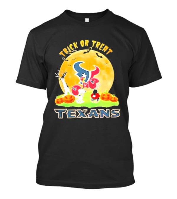Trick Or Treat Houston Texans Peanuts Halloween Abbey Road 2026 T-Shirt