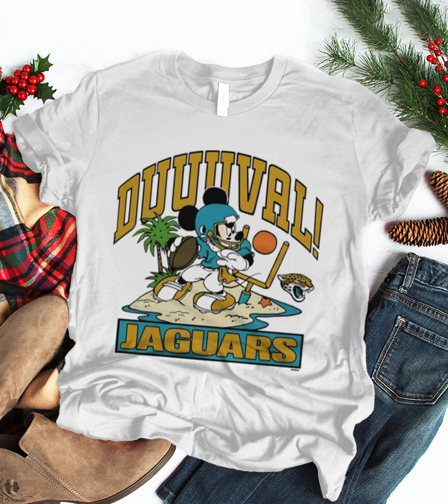 Duuuval Jaguars Mickey Mouse Football 2026 T-Shirt