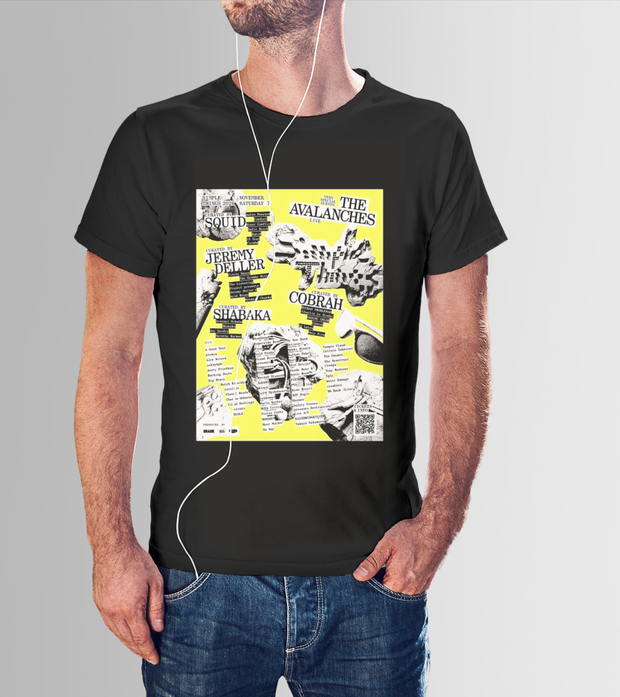Simple Things 2026 Festival Bristol UK Line Up Featuring The Avalanches Live On November 7 Curated By Squid Jeremy Deller Shabaka And Cobrah T-Shirt