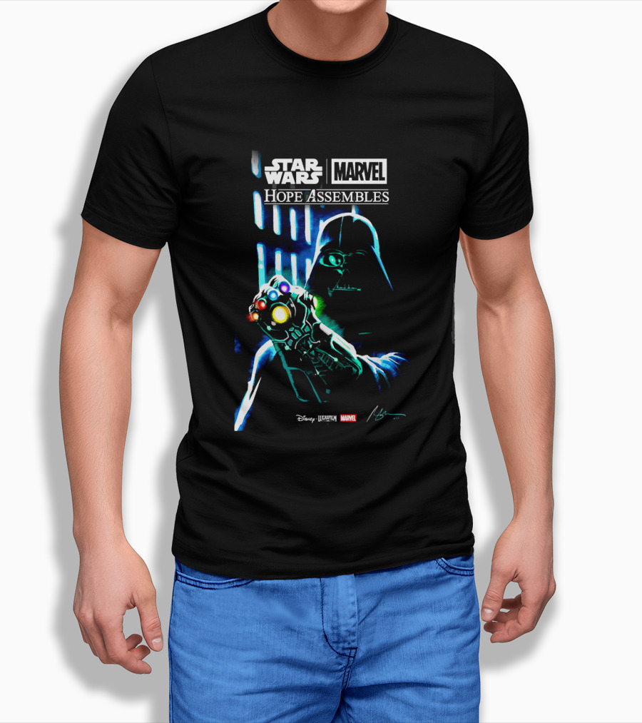 Star Wars Marvel Hope Assembles Darth Vader Infinity Gauntlet Disney Lucasfilm T-Shirt
