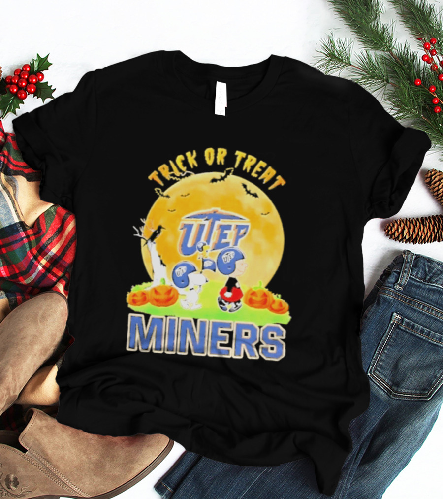 UTEP Miners Trick Or Treat Peanuts Halloween 2026 T-Shirt