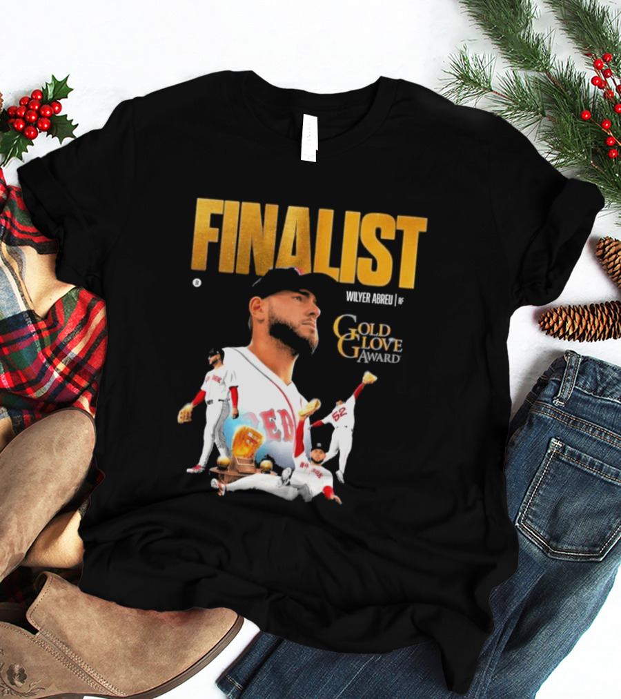 Wilyer Abreu Red Sox Gold Glove Finalist Award T-Shirt