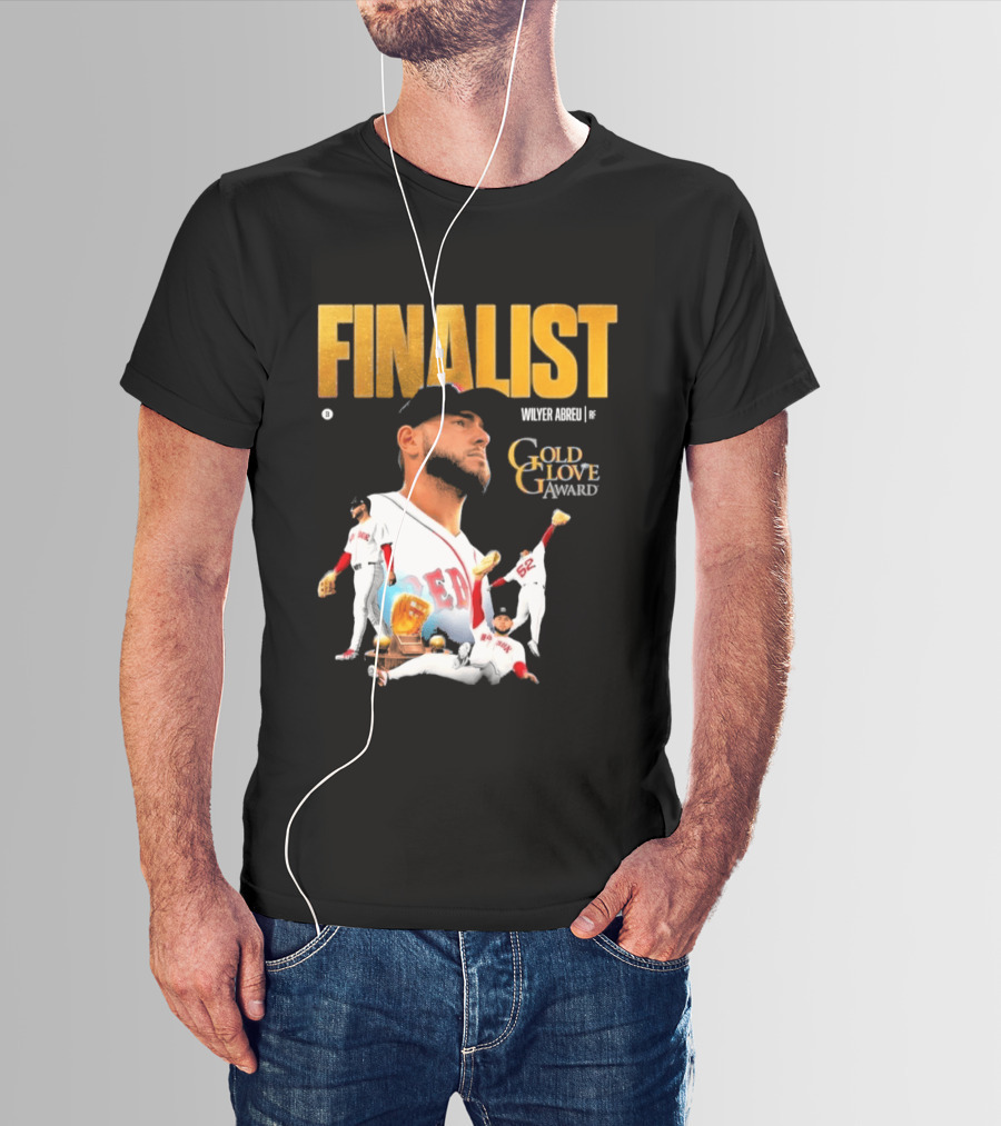 Wilyer Abreu Red Sox Gold Glove Finalist Award T-Shirt