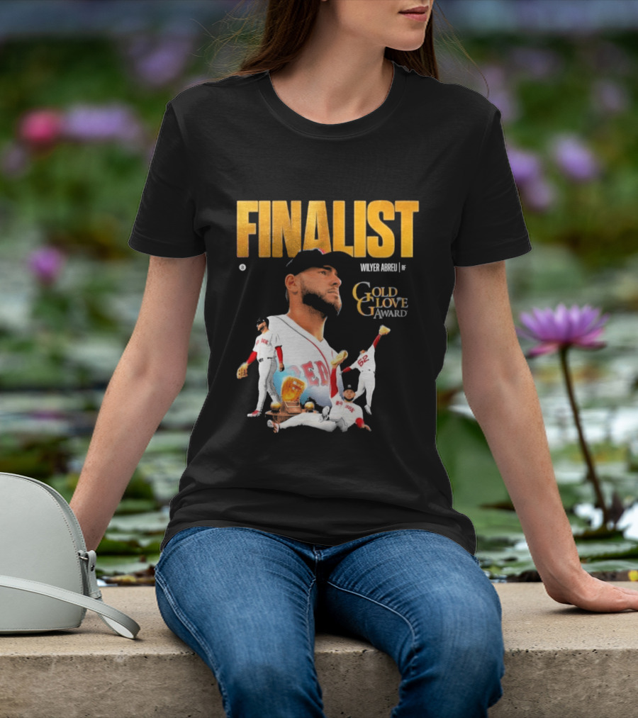Wilyer Abreu Red Sox Gold Glove Finalist Award T-Shirt