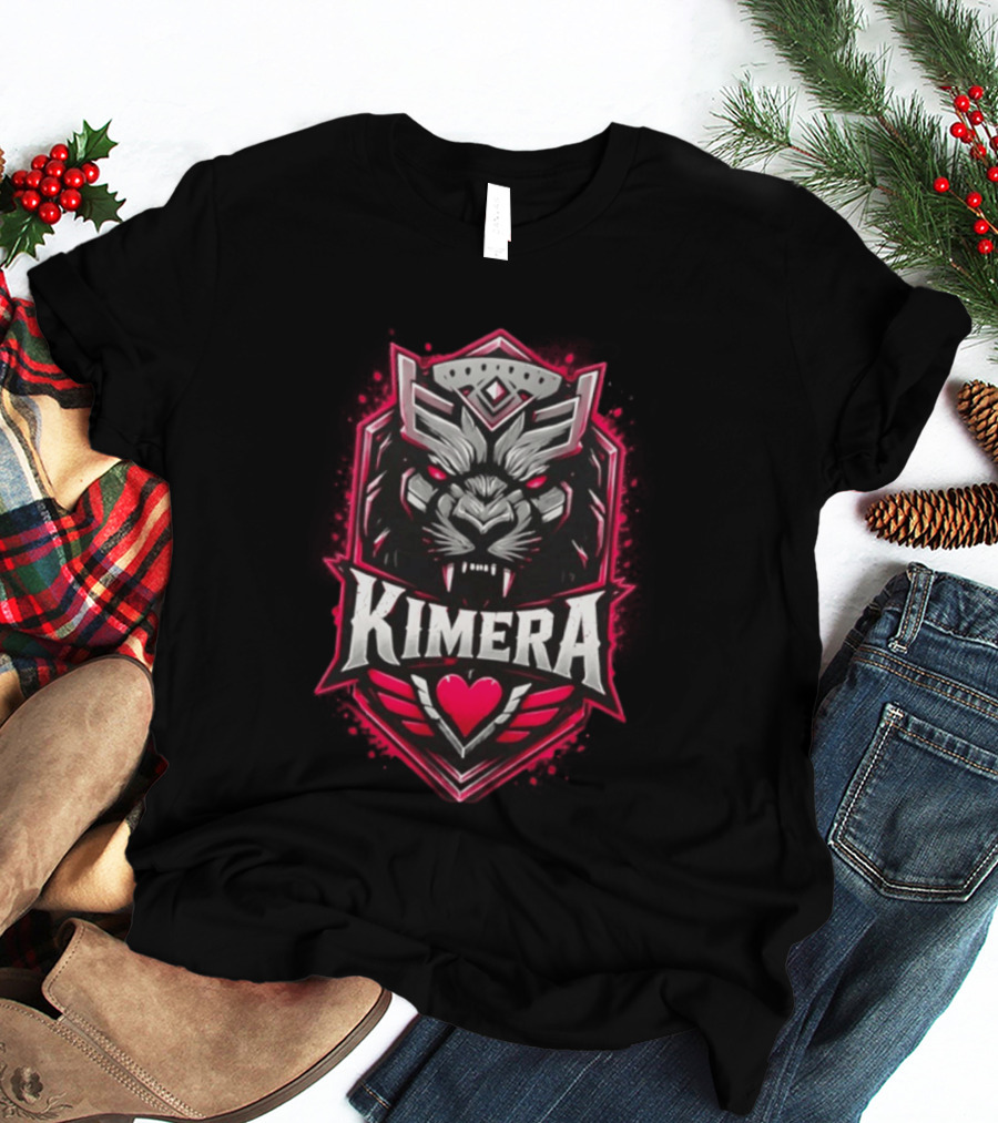 Benjamin Kimera Fierce Emblem With Heart And Wings T-Shirt
