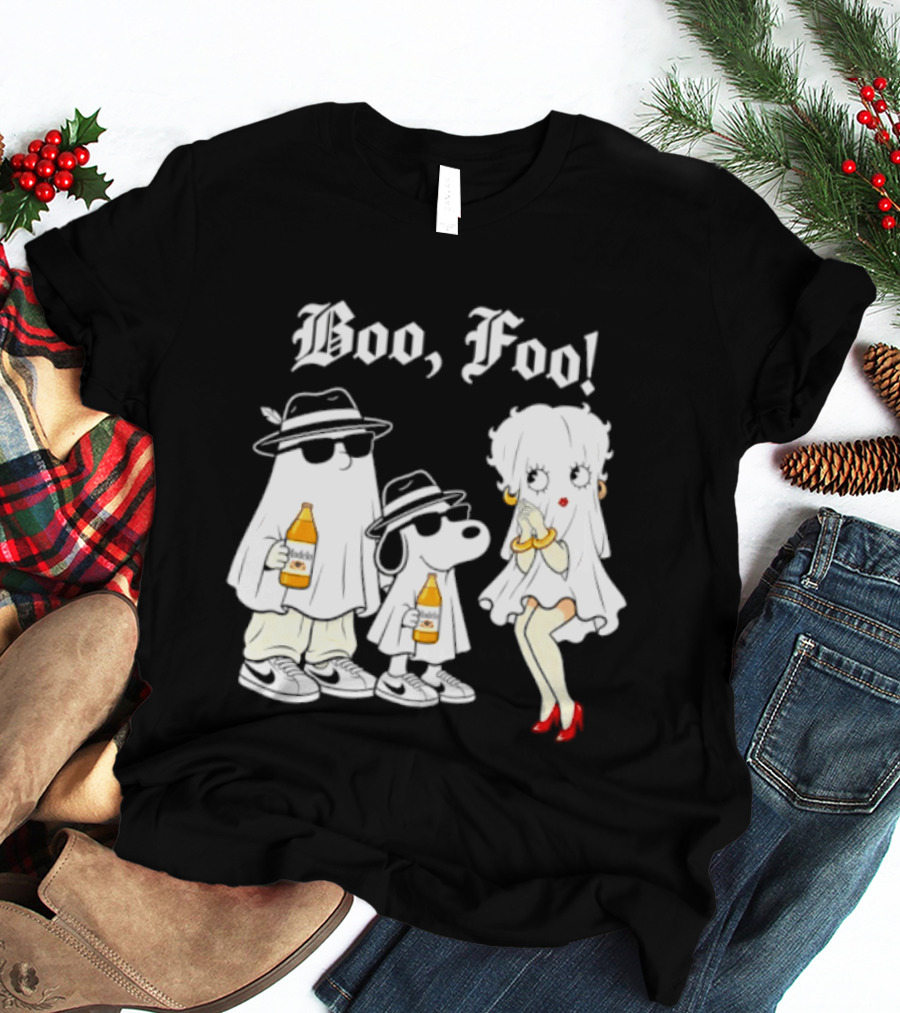Boo Foo Snoopy And Friends Beer Modelo Betty Boop T-Shirt