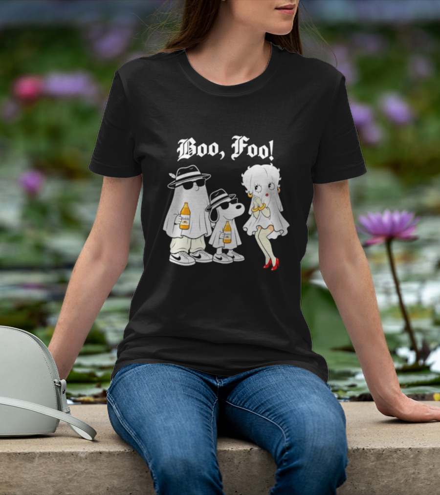 Boo Foo Snoopy And Friends Beer Modelo Betty Boop T-Shirt