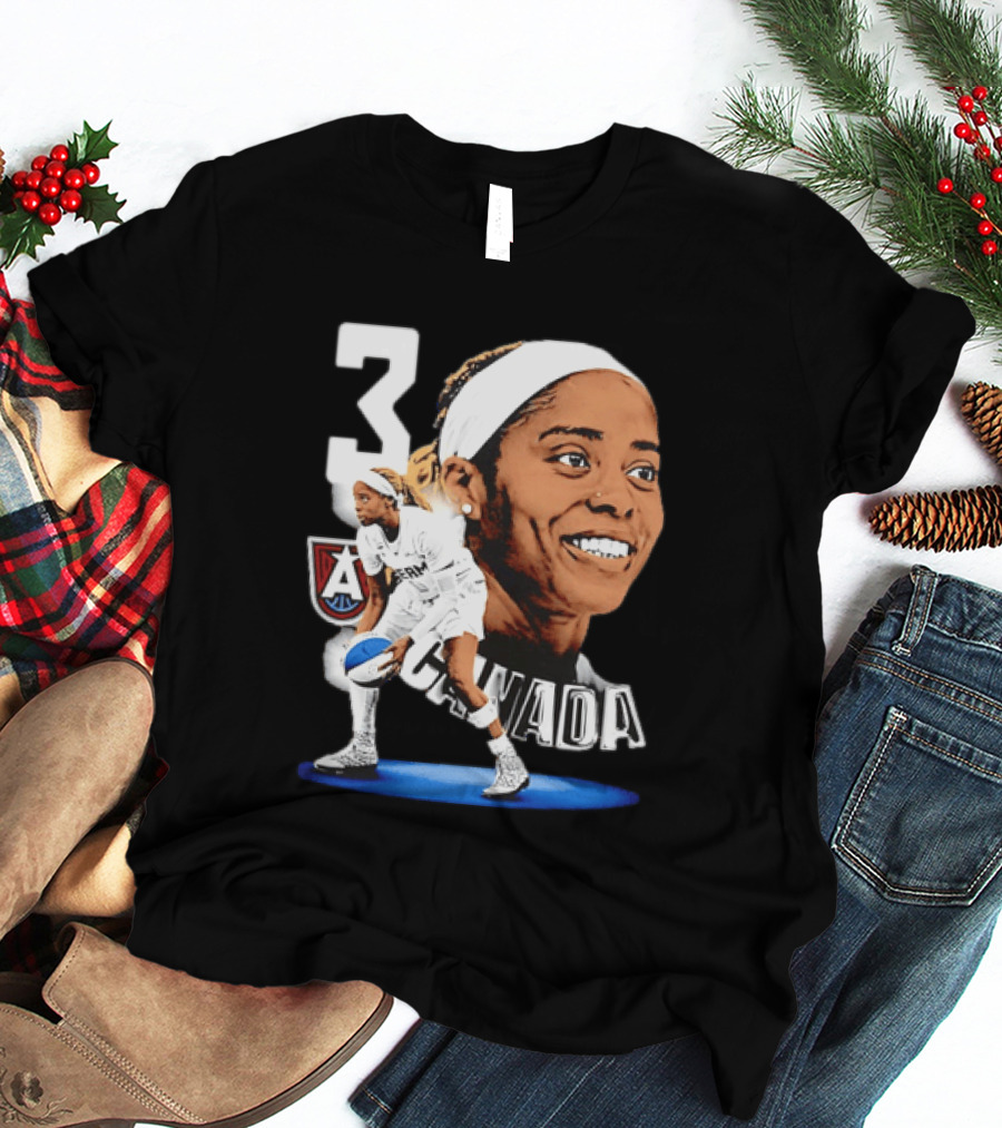 Jordin Canada 3 Atlanta Dream Basketball Star T-Shirt