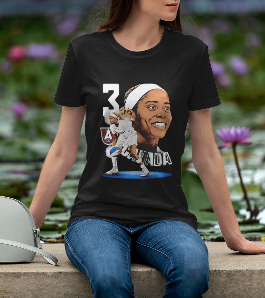 Jordin Canada 3 Atlanta Dream Basketball Star T-Shirt