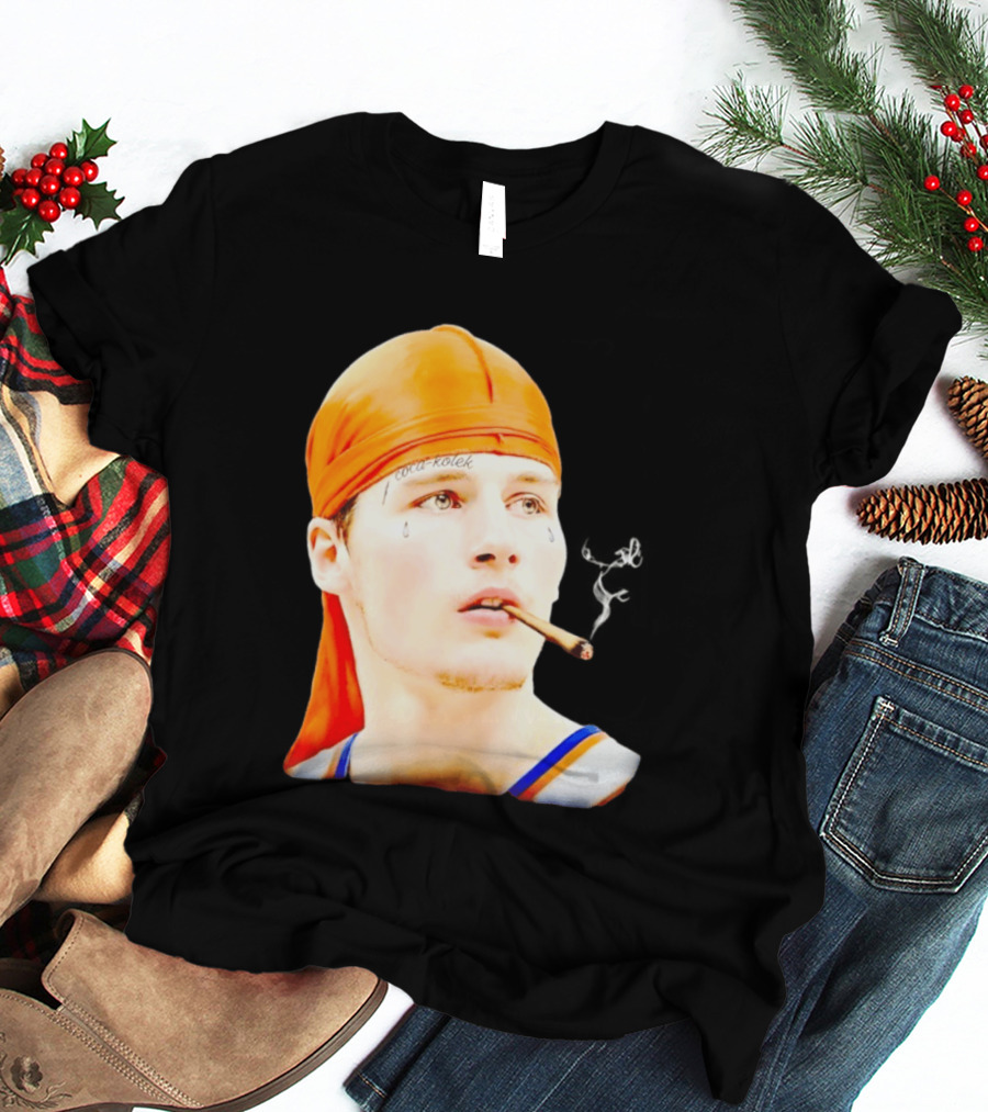 Gangsta Kolek Tyler Kolek Cool Kolek New York Knicks Cigar T-Shirt
