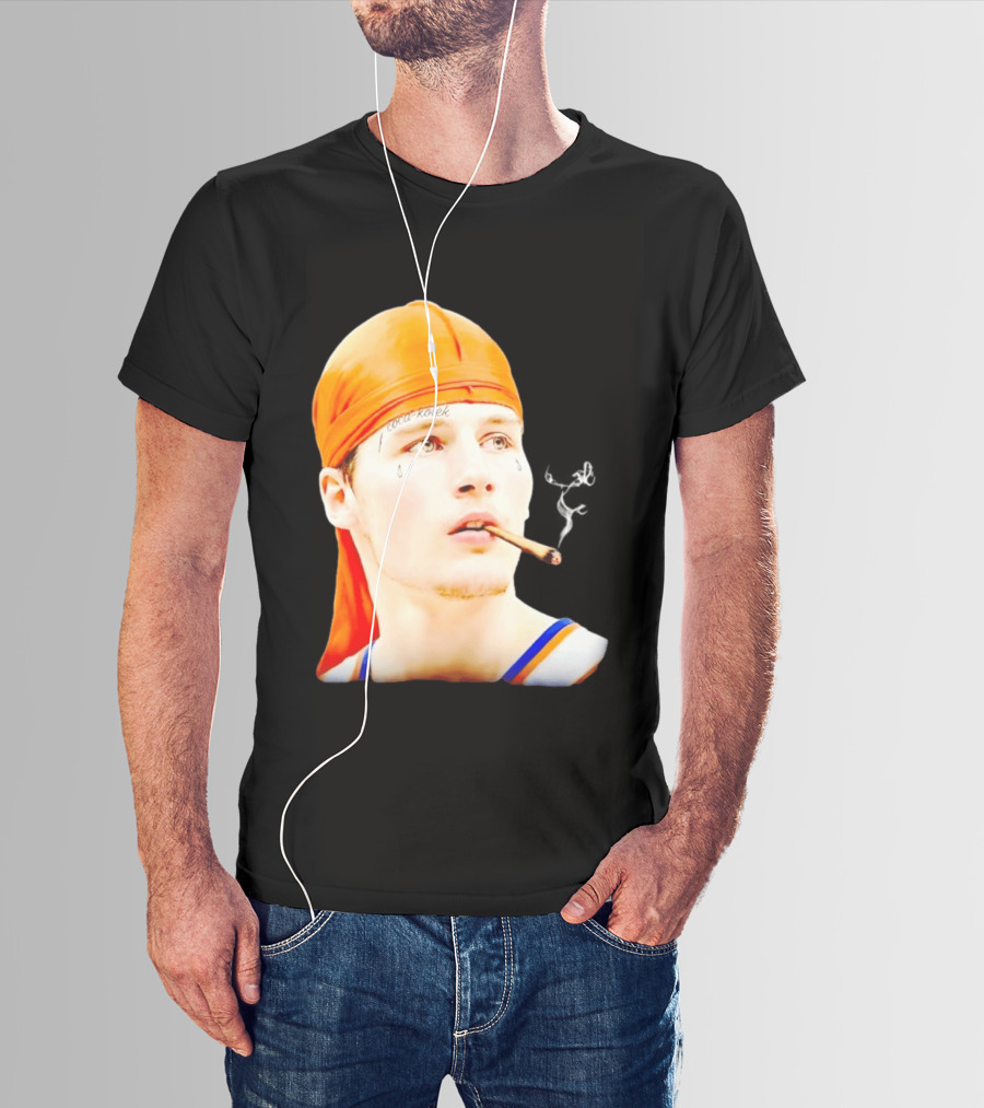 Gangsta Kolek Tyler Kolek Cool Kolek New York Knicks Cigar T-Shirt