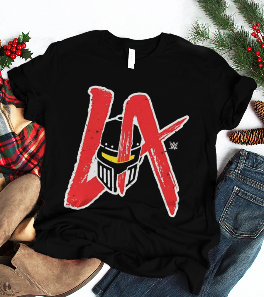 LA Knight 2026 Mandalorian Helmet WWE T-Shirt