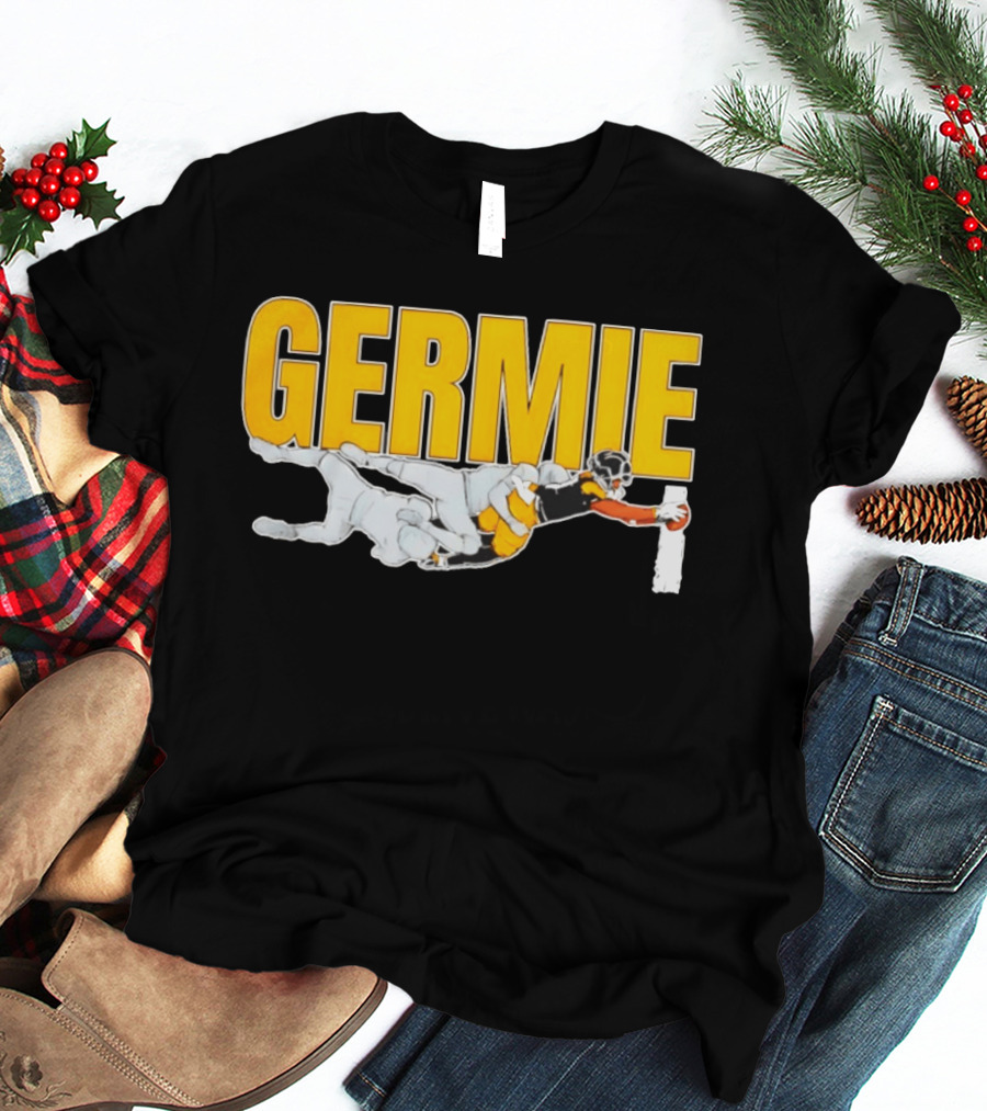 Germie Bernard Touchdown Dive Football Action T-Shirt