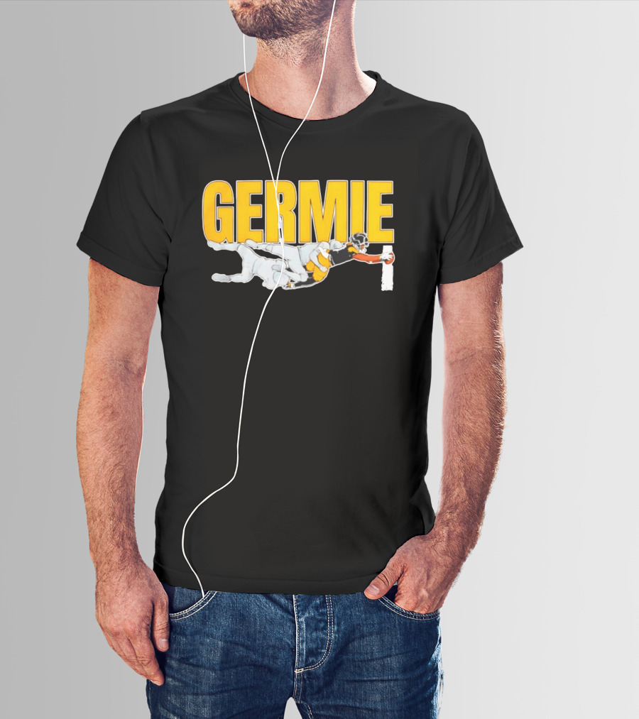 Germie Bernard Touchdown Dive Football Action T-Shirt