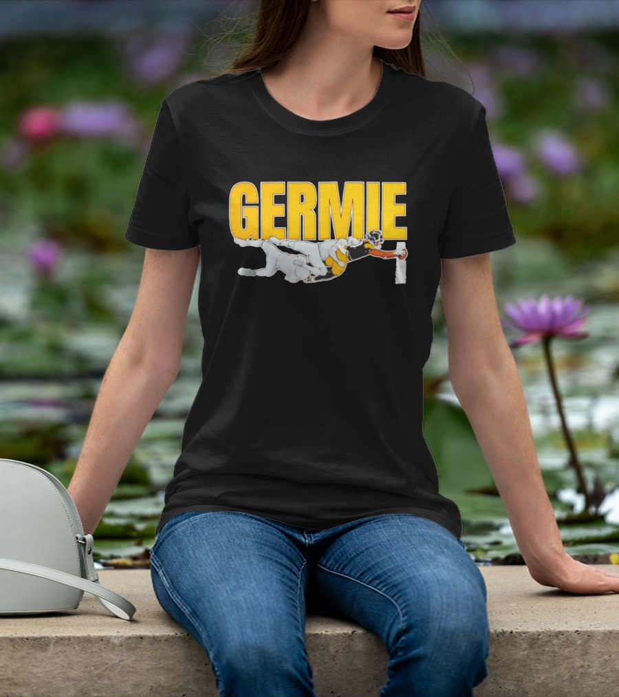 Germie Bernard Touchdown Dive Football Action T-Shirt