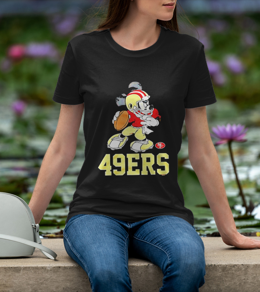 Mickey Mouse San Francisco 49ers Football 49ers T-Shirt