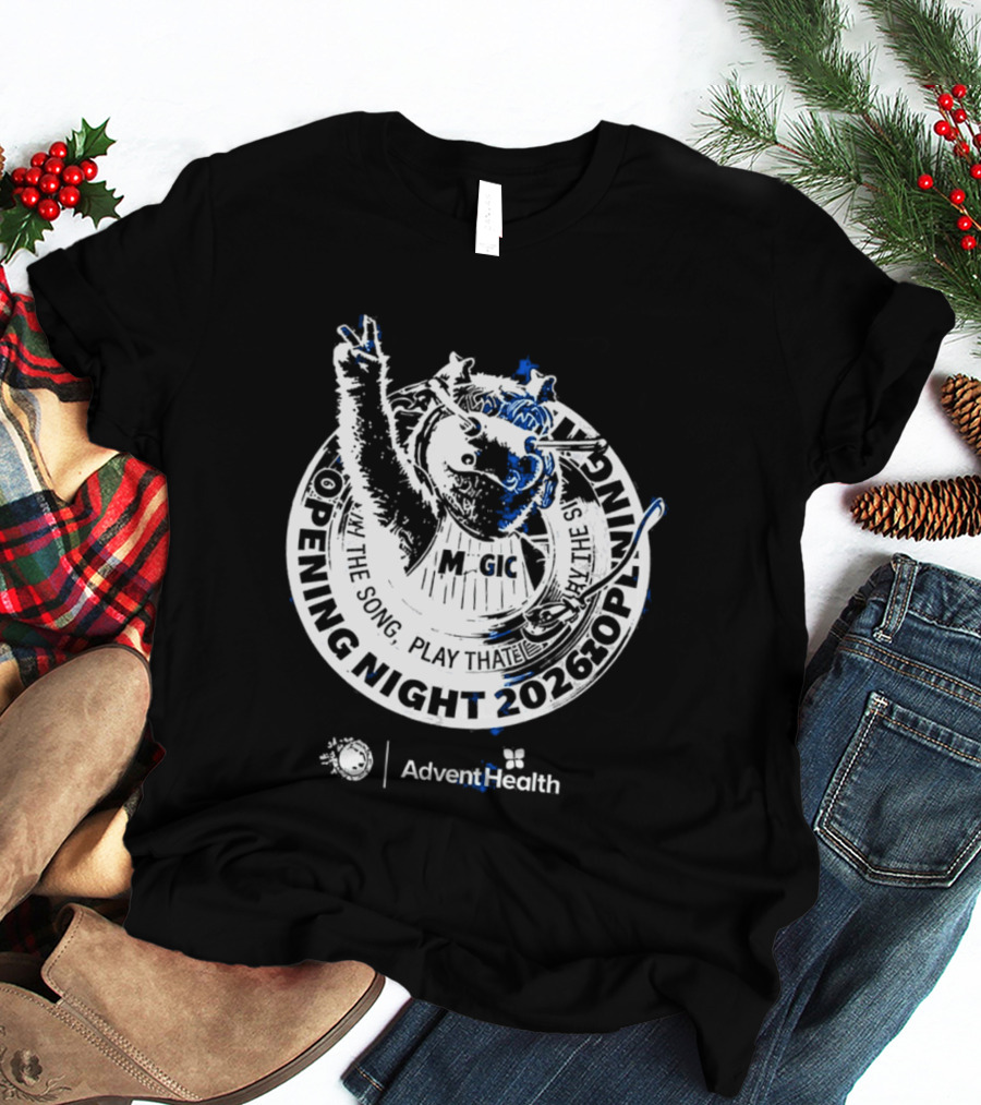 Orlando Magic STUFF Mascot Opening Night 2026 Advent Health T-Shirt
