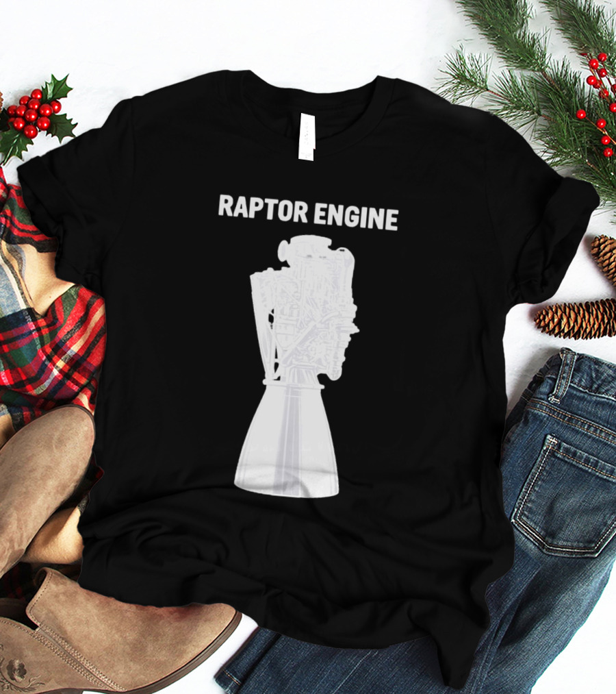 Raptor Engine SpaceX Rocket Scientist Explorer T-Shirt