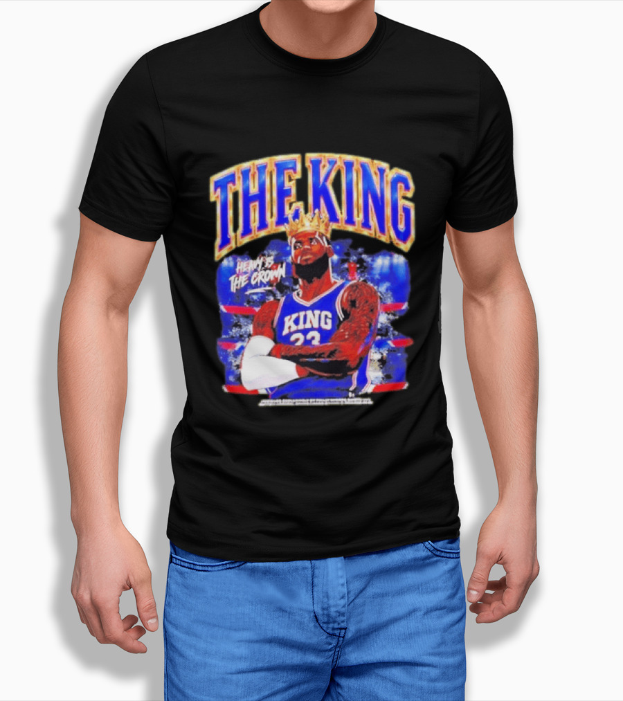 LeBron James The King Heavy Is The Crown Kings 23 Basketball Legend T-Shirt